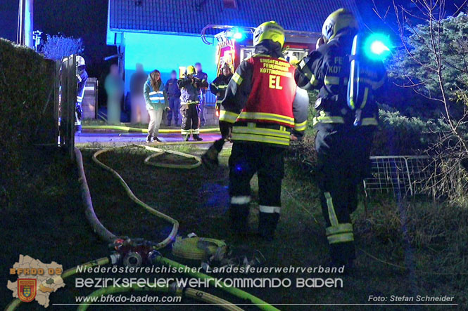 20221121 Brand im Einfamilienhaus in Kottingbrunn  Foto: Stefan Schneider BFKDO BADEN