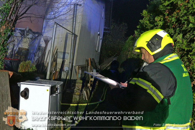 20221121 Brand im Einfamilienhaus in Kottingbrunn  Foto: Stefan Schneider BFKDO BADEN