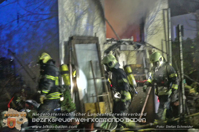 20221121 Brand im Einfamilienhaus in Kottingbrunn  Foto: Stefan Schneider BFKDO BADEN