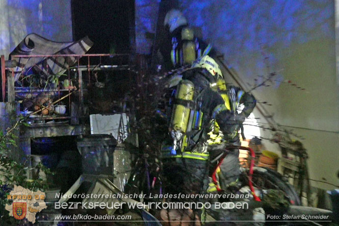 20221121 Brand im Einfamilienhaus in Kottingbrunn  Foto: Stefan Schneider BFKDO BADEN