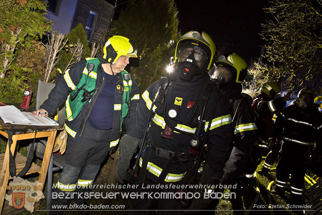 20221121 Brand im Einfamilienhaus in Kottingbrunn  Foto: Stefan Schneider BFKDO BADEN