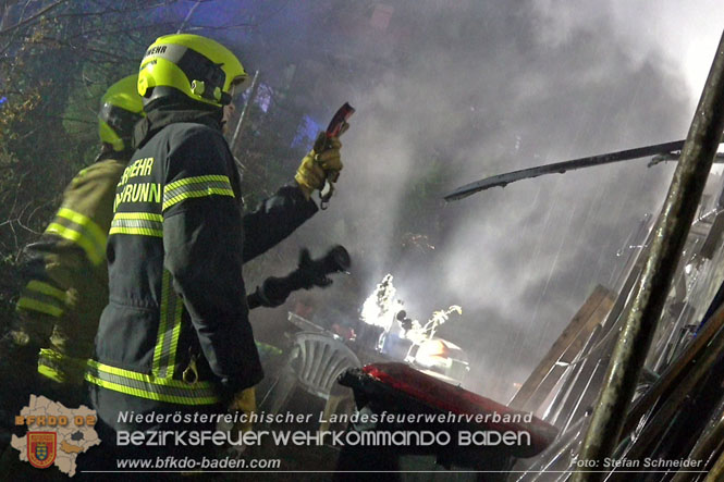 20221121 Brand im Einfamilienhaus in Kottingbrunn  Foto: Stefan Schneider BFKDO BADEN