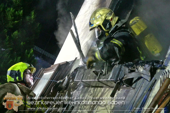 20221121 Brand im Einfamilienhaus in Kottingbrunn  Foto: Stefan Schneider BFKDO BADEN