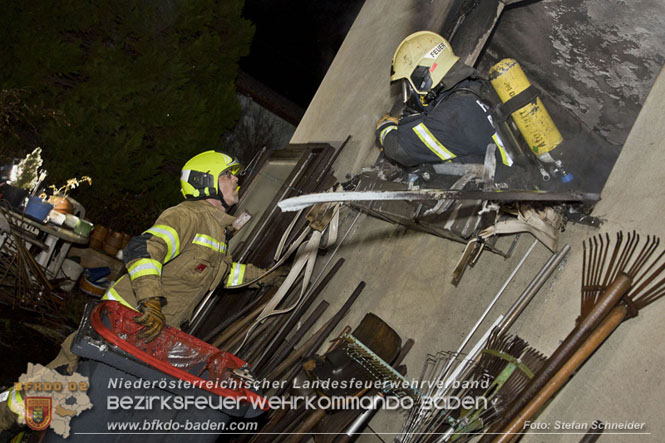 20221121 Brand im Einfamilienhaus in Kottingbrunn Foto: Stefan Schneider BFKDO BADEN