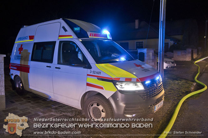 20221121 Brand im Einfamilienhaus in Kottingbrunn Foto: Stefan Schneider BFKDO BADEN