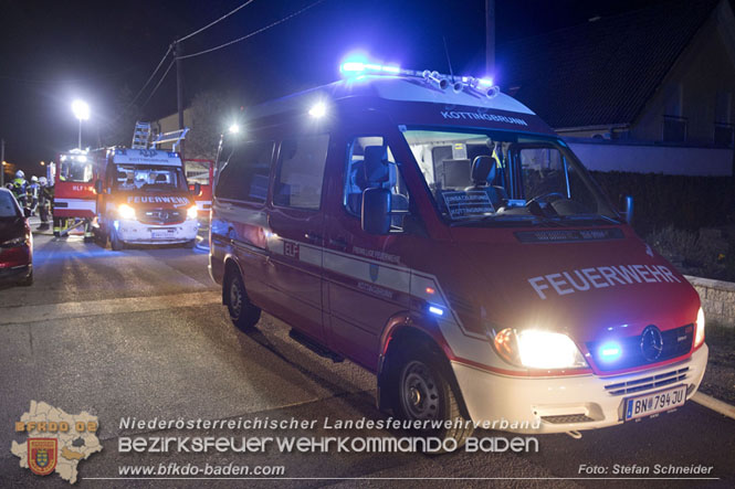 20221121 Brand im Einfamilienhaus in Kottingbrunn Foto: Stefan Schneider BFKDO BADEN