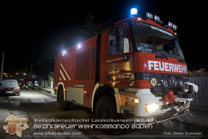 20221121 Brand im Einfamilienhaus in Kottingbrunn Foto: Stefan Schneider BFKDO BADEN