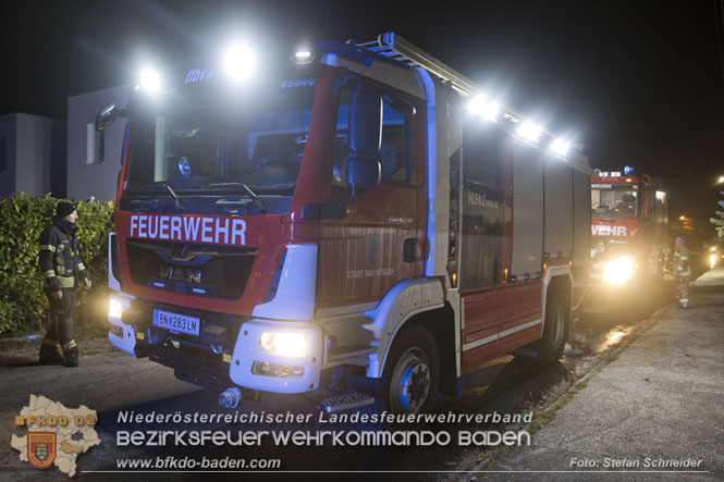 20221121 Brand im Einfamilienhaus in Kottingbrunn Foto: Stefan Schneider BFKDO BADEN