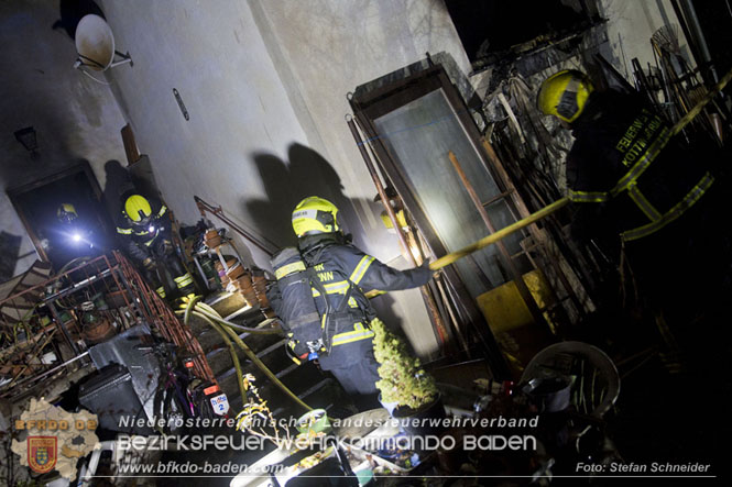 20221121 Brand im Einfamilienhaus in Kottingbrunn Foto: Stefan Schneider BFKDO BADEN