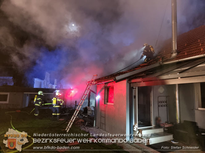 20221208 Wohnhausbrand in Hirtenberg  Foto: Stefan Schneider BFKDO BADEN 