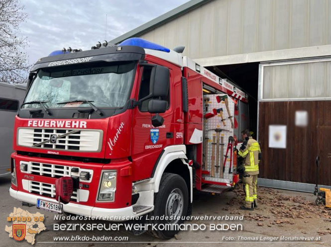 20230113 Pferd von Feuerwehr wieder auf die Beine gebracht  Foto: Thomas Lenger Monatsrevue.at