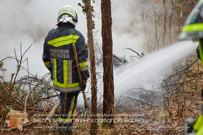 20230119 Ein unangemeldetes Feuerheizen lste Waldbrandalarm in Pottenstein aus  Foto: Bernd Taxberger BFK Presseteam