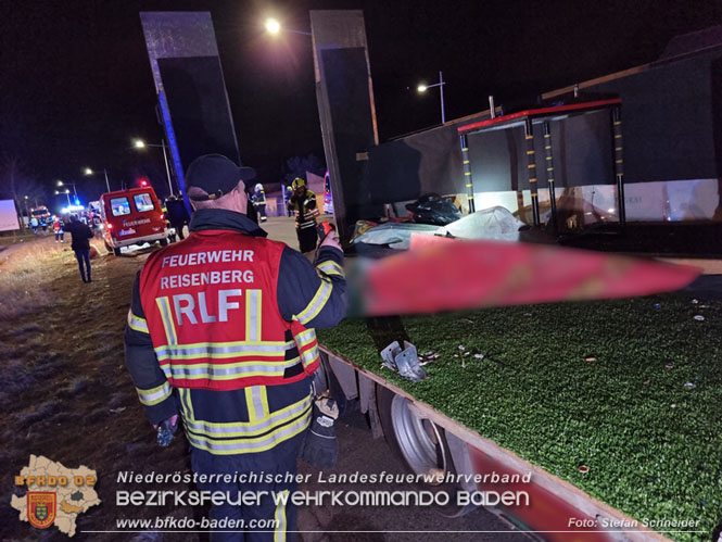 20230218 Großschadensereignis - Menschenrettung (T3) auf der B60 Foto: Stefan Schneider BFKDO BADEN 20230218 Großschadensereignis - Menschenrettung (T3) auf der B60 Foto: Stefan Schneider BFKDO BADEN