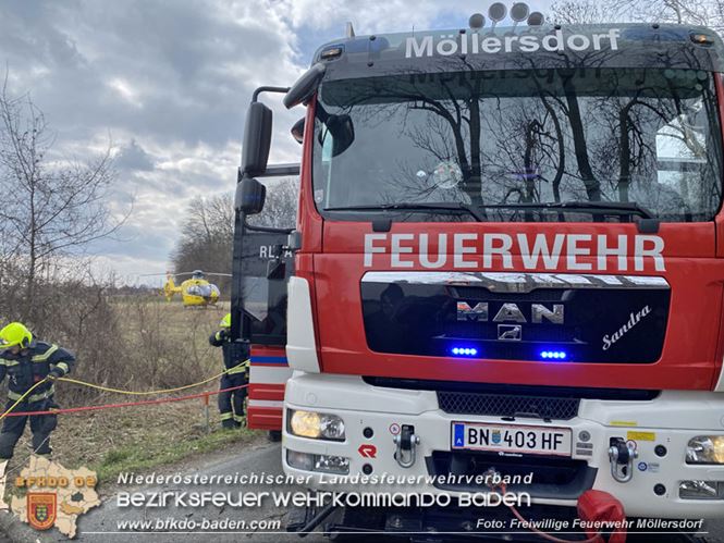 20230305 Menschenrettung nach Fahrzeugberschlag auf der L2085  Foto: Freiwillige Feuerwehr Mllersdorf