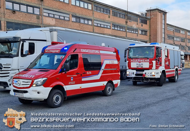 20230328 Schadstoffeinsatz in Traiskirchner Gewerbepark  Foto: Stefan Schneider BFKDO BADEN