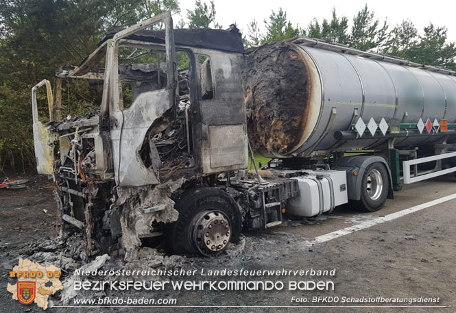 20230710_Brand eines Gefahrgut Lkw auf der A21   Foto: BFKDO BADEN