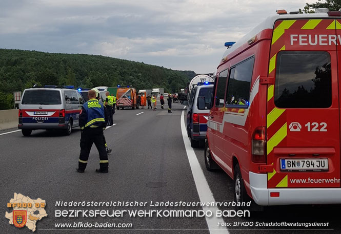 20230710_Brand eines Gefahrgut Lkw auf der A21   Foto: BFKDO BADEN