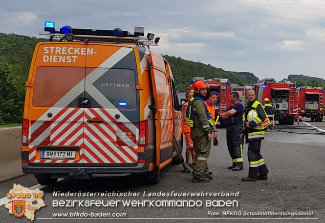 20230710_Brand eines Gefahrgut Lkw auf der A21   Foto: BFKDO BADEN