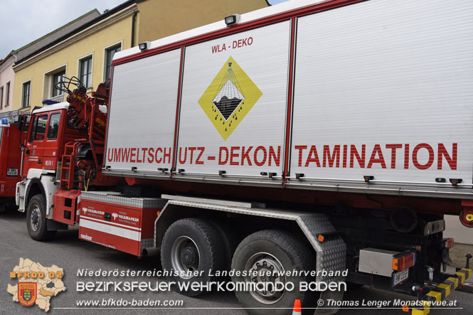 20230725 Schadstoffunfall in Gumpoldskirchen Bezirk Mödling Foto: Thomas Lenger Monatsrevue.at 20230725 Schadstoffunfall in Gumpoldskirchen Bezirk Mödling Foto: Thomas Lenger Monatsrevue.at