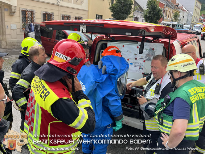 20230725 Schadstoffunfall in Gumpoldskirchen Bezirk Mödling   Foto: FF Gumpoldskirchen / Thomas Weigel 