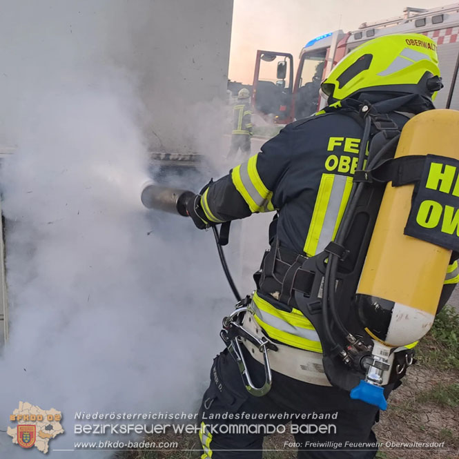 20230821 E-Verteilerkasten in Brand  Foto: Freiwillige Feuerwehr Oberwaltersdorf 