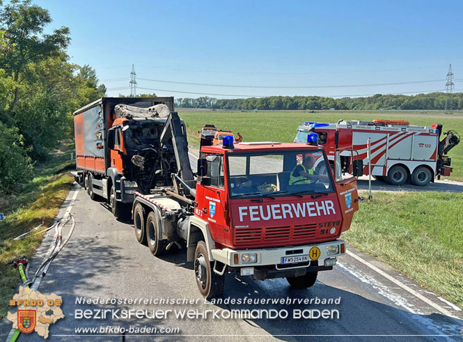20230908 Lkw Brand auf der B60 bei Weigelsdorf