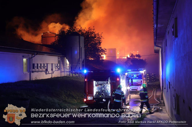 20231007_Grobrand in Heizungsanlage von Hhnerstall in Schwarzensee/Neuhaus  Foto: ASB Markus Hackl AFK Pottenstein