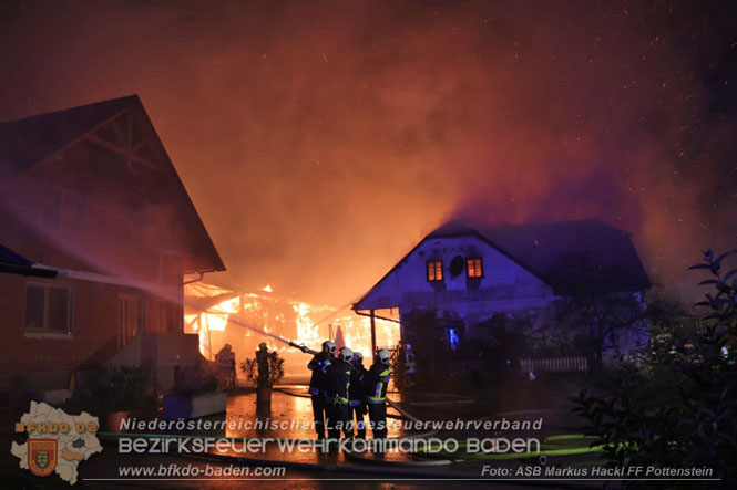 20231105 Großbrand in Klein-Mariazell Altenmarkt a.d.Triesting  Foto: ASB Markus Hackl