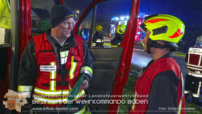 20231105 Großbrand in Klein-Mariazell Altenmarkt a.d.Triesting Foto: Stefan Schneider 20231105 Großbrand in Klein-Mariazell Altenmarkt a.d.Triesting Foto: Stefan Schneider