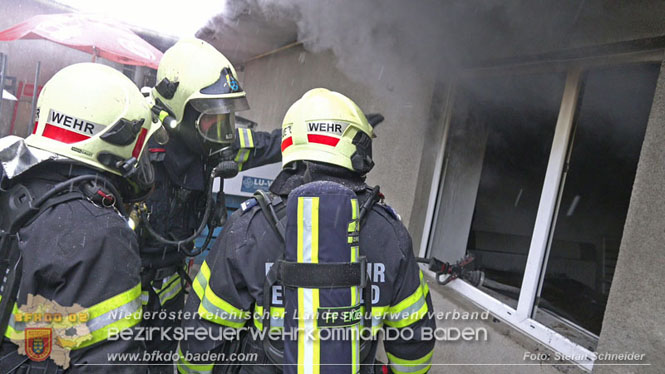 20231209 Wohnungsbrand in Hirtenberg  Foto: Stefan Schneider