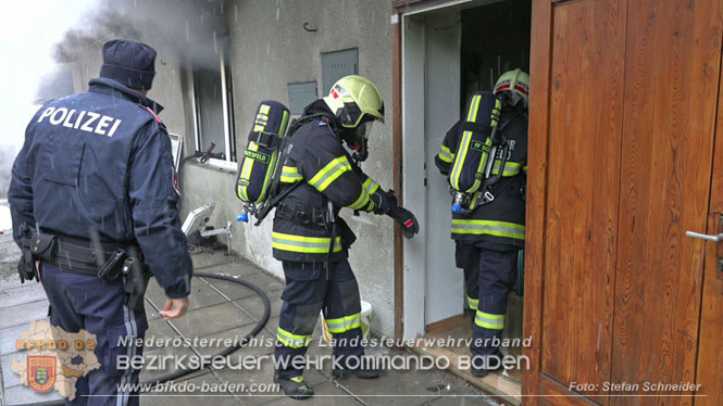 20231209 Wohnungsbrand in Hirtenberg  Foto: Stefan Schneider