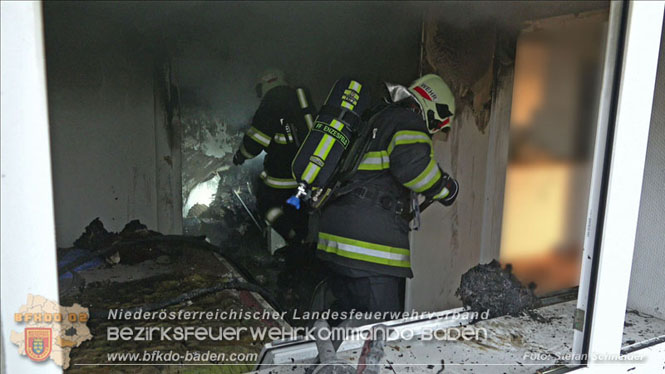 20231209 Wohnungsbrand in Hirtenberg  Foto: Stefan Schneider