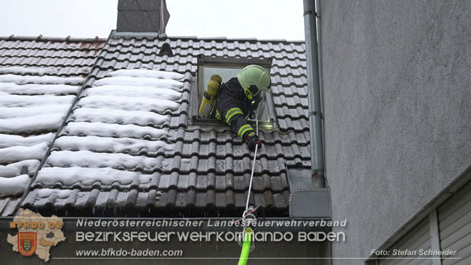 20231209 Wohnungsbrand in Hirtenberg  Foto: Stefan Schneider