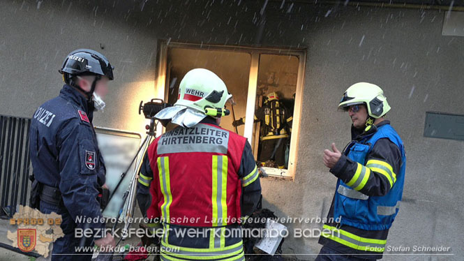 20231209 Wohnungsbrand in Hirtenberg Foto: Stefan Schneider