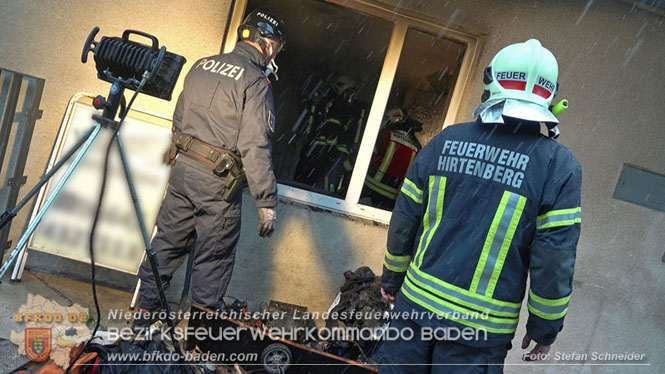 20231209 Wohnungsbrand in Hirtenberg Foto: Stefan Schneider