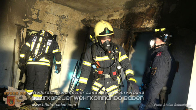 20231209 Wohnungsbrand in Hirtenberg Foto: Stefan Schneider