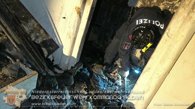 20231209 Wohnungsbrand in Hirtenberg Foto: Stefan Schneider