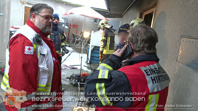 20231209 Wohnungsbrand in Hirtenberg Foto: Stefan Schneider