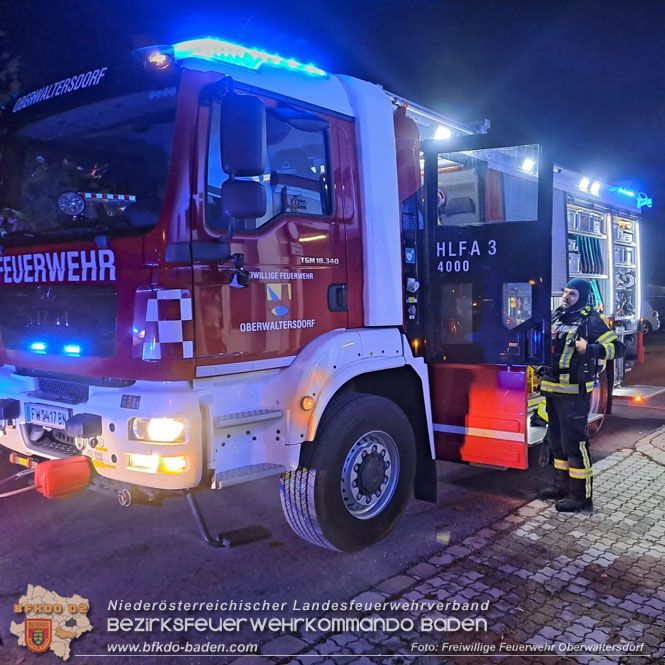 20240107_Christbaumbrand am 7. J�nner in Oberwaltersdorf   Foto: Freiwillige Feuerwehr Oberwaltersdorf