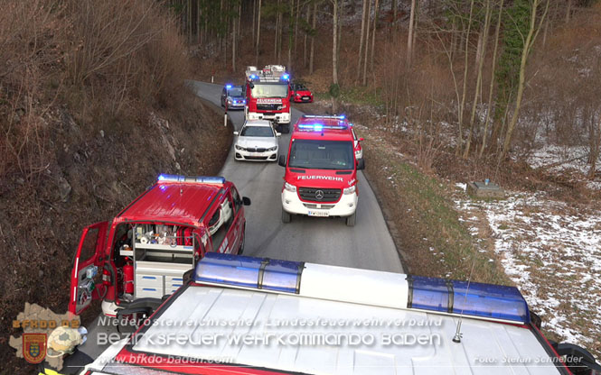 20240117 Herausfordernde Personenrettung nach Verkehrsunfall auf der L4004  Foto: Stefan Schneider BFKDO BADEN