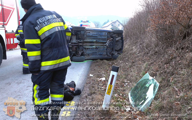 20240117 Herausfordernde Personenrettung nach Verkehrsunfall auf der L4004  Foto: Stefan Schneider BFKDO BADEN