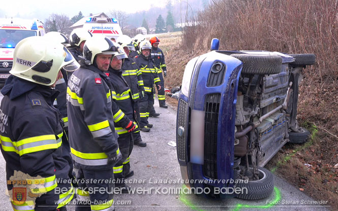 20240117 Herausfordernde Personenrettung nach Verkehrsunfall auf der L4004  Foto: Stefan Schneider BFKDO BADEN