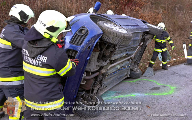 20240117 Herausfordernde Personenrettung nach Verkehrsunfall auf der L4004  Foto: Stefan Schneider BFKDO BADEN