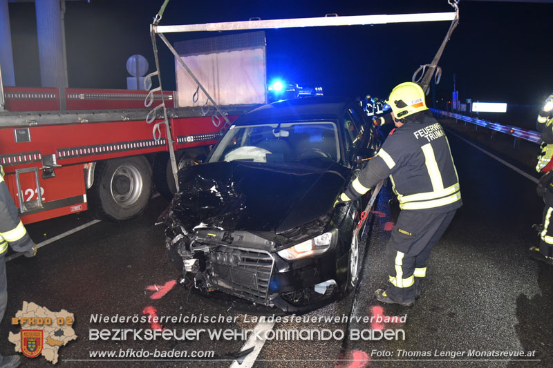 20240126 Schwerer Verkehrsunfall mit Fahrerflucht auf der B16  Foto: Thomas Lenger Monatsrevue.at