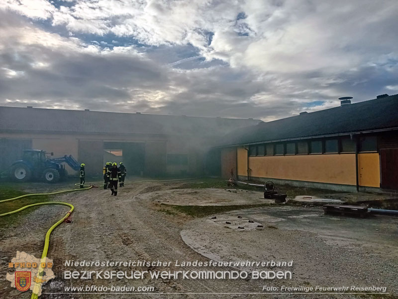 20240208 Brand in einem landwirtschaftlichen Objekt in Reisenberg   Foto: Freiwillige Feuerwehr Reisenberg