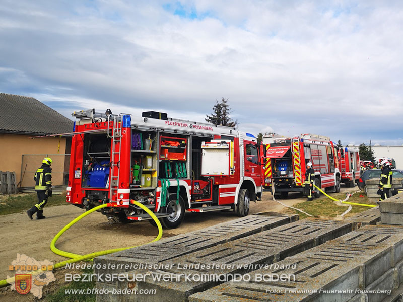 20240208 Brand in einem landwirtschaftlichen Objekt in Reisenberg Foto: Freiwillige Feuerwehr Reisenberg 20240208 Brand in einem landwirtschaftlichen Objekt in Reisenberg Foto: Freiwillige Feuerwehr Reisenberg
