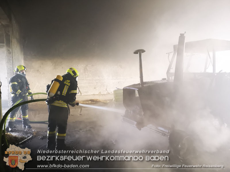 20240208 Brand in einem landwirtschaftlichen Objekt in Reisenberg Foto: Freiwillige Feuerwehr Reisenberg 20240208 Brand in einem landwirtschaftlichen Objekt in Reisenberg Foto: Freiwillige Feuerwehr Reisenberg