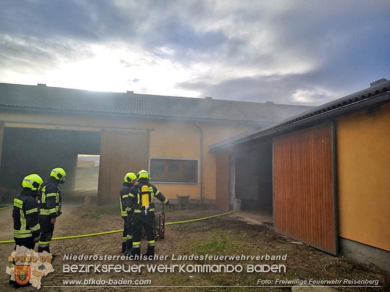 20240208 Brand in einem landwirtschaftlichen Objekt in Reisenberg Foto: Freiwillige Feuerwehr Reisenberg 20240208 Brand in einem landwirtschaftlichen Objekt in Reisenberg Foto: Freiwillige Feuerwehr Reisenberg
