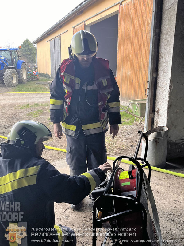 20240208 Brand in einem landwirtschaftlichen Objekt in Reisenberg   Foto: Freiwillige Feuerwehr Seibersdorf
