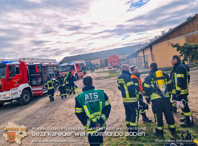 20240208 Brand in einem landwirtschaftlichen Objekt in Reisenberg   Foto: Stefan Schneider BFKDO BADEN